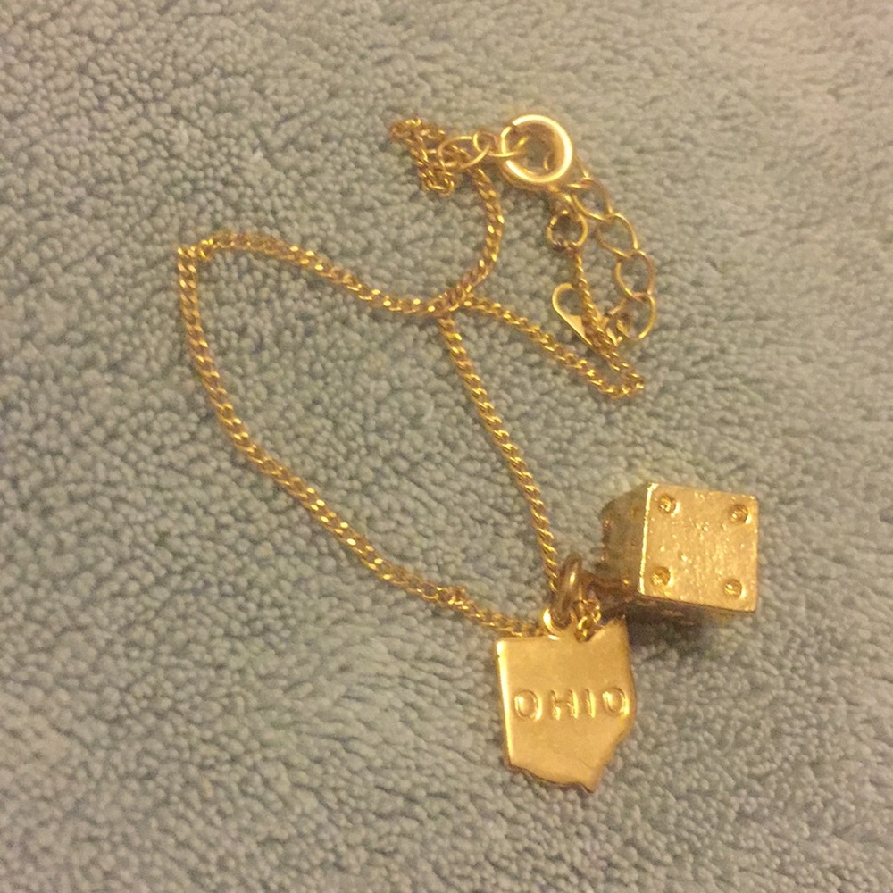 Ohio plaque dice bracelet